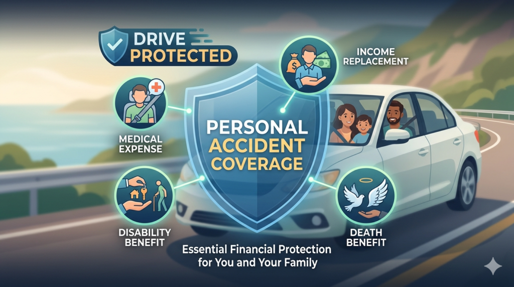 personal accident car insurance add-on coverage explanation