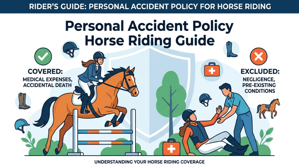 horse riding accident personal accident policy coverage UK