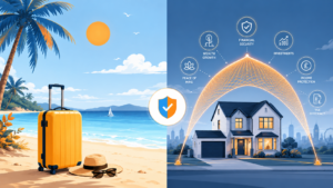 personal accident cover travel insurance concept