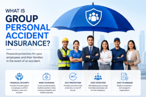 Illustration answering what is group personal accident insurance for UK businesses.